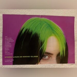 Billie Eilish “ExtremelyLoud & Incredibly Close” Magazine Article (6) Page Total